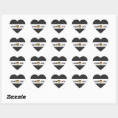 Sticker Cœur cool (Feuille)