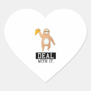 Sticker Cœur Cool parfum aime pizza