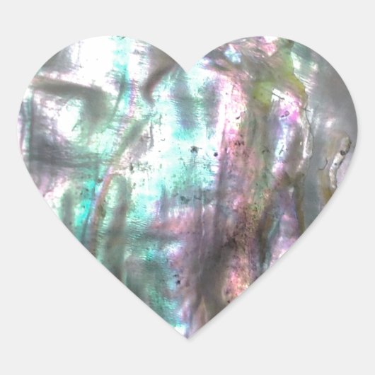 Sticker Cœur Coque d'Abalone (Devant)