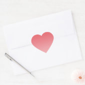 Sticker Cœur Coral Ombre (Enveloppe)