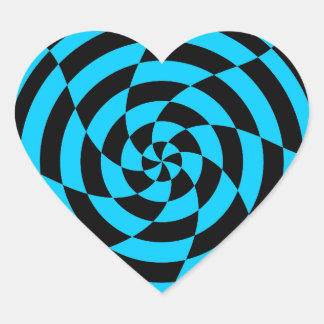 Sticker Cœur Corey Tiger 80s Vintage Op Art