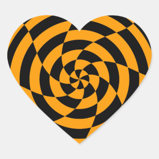 Sticker Cœur Corey Tiger 80s Vintage Op Art