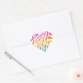 Sticker Cœur Corey Tiger Rayures Tigre 80s (Enveloppe)