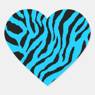 Sticker Cœur Corey Tiger Rayures Tigre 80s