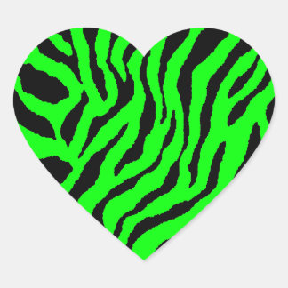 Sticker Cœur Corey Tiger Rayures Tigre 80s