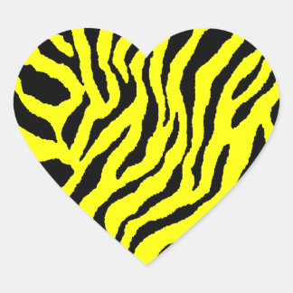 Sticker Cœur Corey Tiger Rayures Tigre 80s