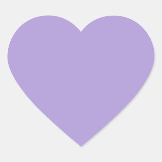 Sticker Cœur Couleur claire pastel violet (Devant)