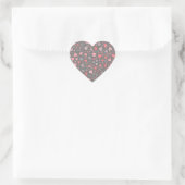 Sticker Cœur Couleur pastel rose/gris Motif du coeur (Sac)
