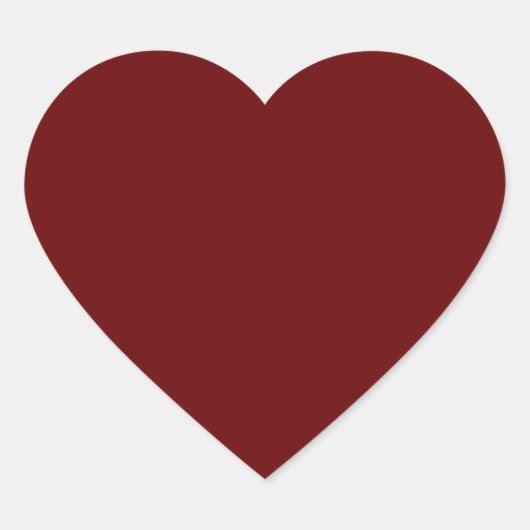 Sticker Cœur couleur rouge (Devant)