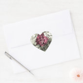 Sticker Cœur Couleur Vintage rose (Enveloppe)