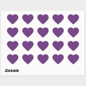 Sticker Cœur Couleur violet (Feuille)