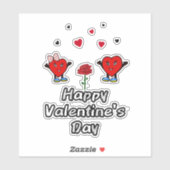 Sticker Coeur couple (Feuille)