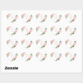 Sticker Cœur Couples couleur rose vif Mariage Fiançailles (Feuille)