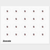 Sticker Cœur Course de tonneaux Drapeau américain Design vector (Feuille)