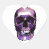 Sticker Cœur Crâne (Devant)