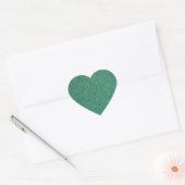 Sticker Cœur Craques de pierre verte (Enveloppe)