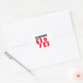 Sticker Cœur Créé en 1974 Designs d'anniversaire (Enveloppe)