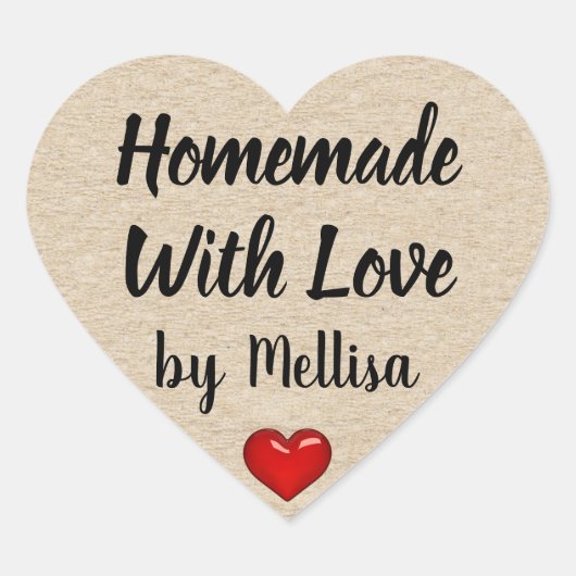 Sticker Cœur Créez votre propre Maison faite avec amour merci (Devant)