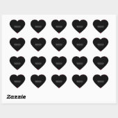 Sticker Cœur Créez votre propre personnalisation (Feuille)