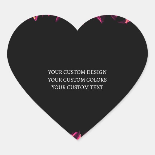 Sticker Cœur Créez votre propre personnalisation (Devant)