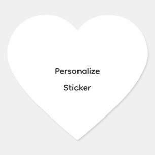 Sticker Cœur Créez Votre Propre Promotion de Marque Simple
