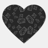 Sticker Cœur Cristaux (Devant)
