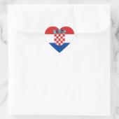 Sticker Cœur Croatie : Drapeau de Croatie (Sac)