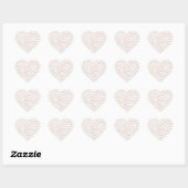 Sticker Cœur Crochet rose (Feuille)