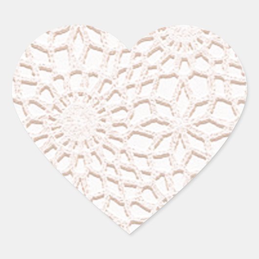 Sticker Cœur Crochet rose (Devant)