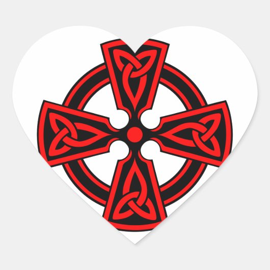 STICKER CŒUR CROIX CELTIQUE - CELT/IRLANDE/IRLANDE/IRLANDE/IRLA (Devant)