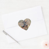 Sticker Cœur Croix dans les bois (Enveloppe)