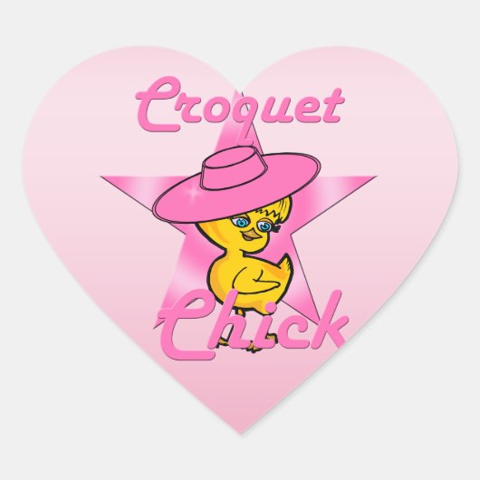 Sticker Cœur Croquet Chick #8 (Devant)