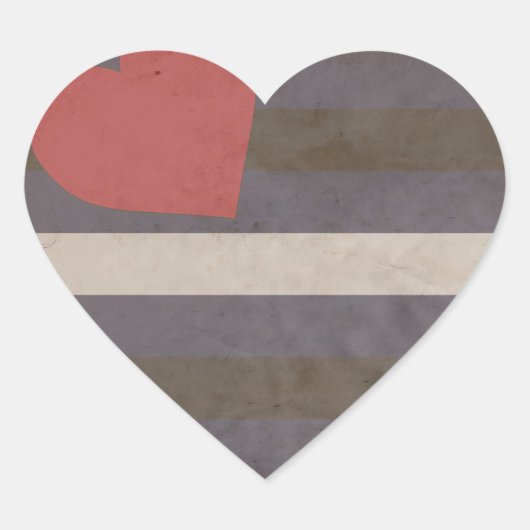 STICKER CŒUR CUIR PRIDE DESIGN VINTAGE (Devant)