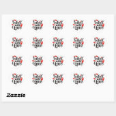 Sticker Cœur "Cuisiné avec Amour" ❤ (Feuille)