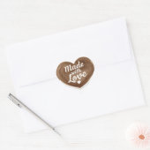 Sticker Cœur Cuit Avec Coeur D'Amour (Enveloppe)
