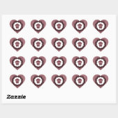 Sticker Cœur cupcake (Feuille)