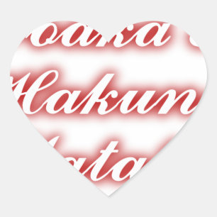 Sticker Cœur Cupcakes Rouge Vodka Hakuna Matata FUNNY.