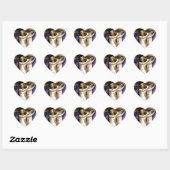 Sticker Cœur Cupidé et psychique (Feuille)