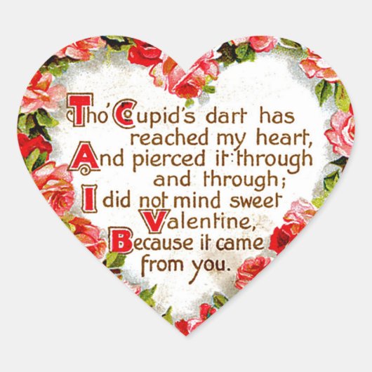 Sticker Cœur Cupids Dart (Devant)