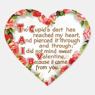 Sticker Cœur Cupids Dart