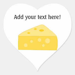 Sticker Cœur Customisez ce grand graphique de fromage