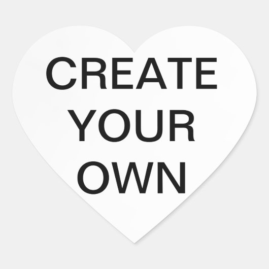 Sticker Cœur Customisez votre propre (Devant)