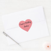 Sticker Cœur Customisez votre propre mariage (Enveloppe)