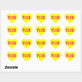 Sticker Cœur Customizable PLUR (Feuille)