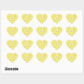 Sticker Cœur Cute Anniversaire de enfant banane Kawaii (Feuille)