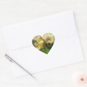 Sticker Cœur Cute Gosling (Enveloppe)