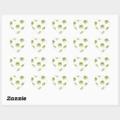 Sticker Cœur Cute Green Frog (Feuille)