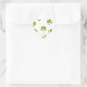 Sticker Cœur Cute Green Frog (Sac)
