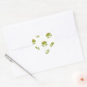 Sticker Cœur Cute Green Frog (Enveloppe)