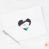 Sticker Cœur Cute Orca Whale (Enveloppe)